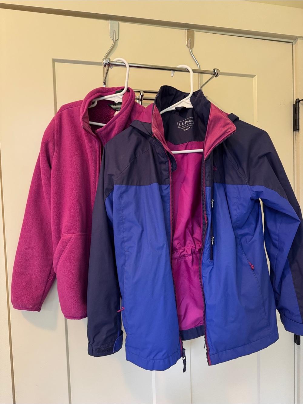 L.L. Bean Kids Blue & Pink Fleece-Lined 3-in-1 Jacket